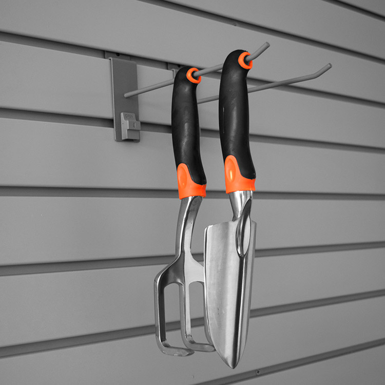 Индивидуальный дисплей Slatboard Slotwall System Panel Гараж сверхмощный ПВХ Slatwall