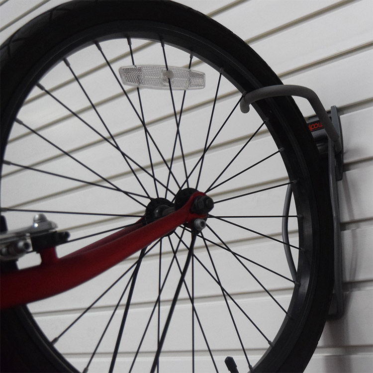 Вешалка для велосипедного крючка Slatwall, металлические аксессуары, велосипедные крючки с резиновым покрытием