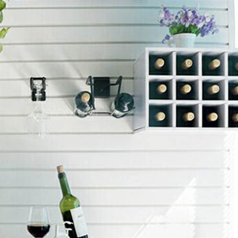 Заводские аксессуары для панелей Slatwall из ПВХ, торцевая отделка крышки панели Slatwall