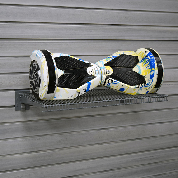 24-дюймовая настенная металлическая полка, гаражная стойка для хранения, держатели из углеродистой стали, полки с перегородками 