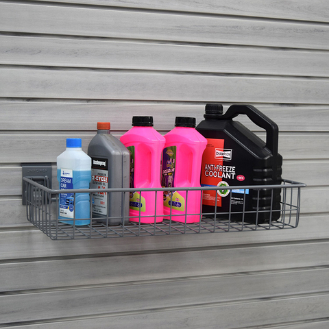 Сверхмощные металлические корзины оптом, прочная средне-серая подвесная корзина с перегородками