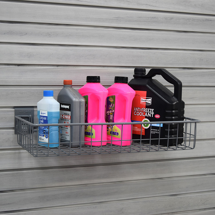 Горячие продажи системы отображения многофункциональные металлические корзины Slatwall 12 'X24' 