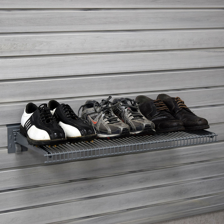 Прочная металлическая проволочная сетчатая стеллажа для монтажа на стене