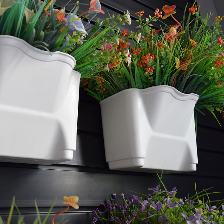 Настенные пластиковые вертикальные садовые цветочные горшки висят